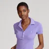 Polo Ralph Lauren Slim Fit Stretch Polo Shirt In Brown