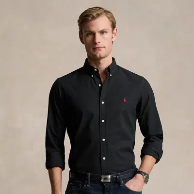 Polo Ralph Lauren Slim Fit Stretch Poplin Shirt In Black