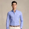 Polo Ralph Lauren Slim Fit Stretch Poplin Shirt In Blue