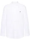 Polo Ralph Lauren Slim Fit White Cotton Shirt With Embroidered Logo