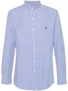 Polo Ralph Lauren Cotton Sport Shirt In Blue