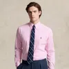 Polo Ralph Lauren Slim Fit Striped Stretch Poplin Shirt In Pink