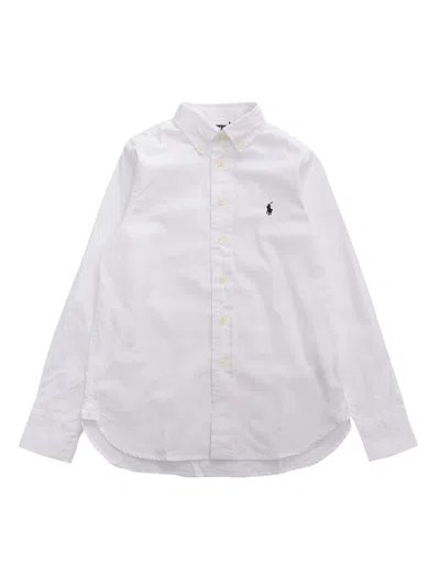 Polo Ralph Lauren Kids' Slim Fit-tops-shirt In White