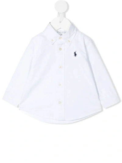 Polo Ralph Lauren Kids' Slim Fit Tops Shirt In White
