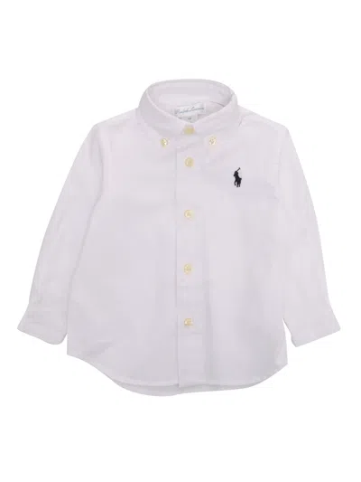Polo Ralph Lauren Babies' Slim Fit-tops-shirt In White