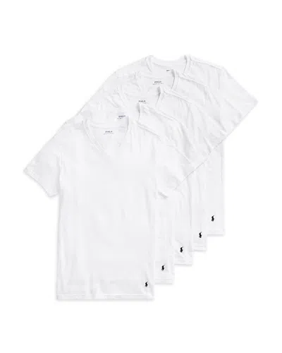 POLO RALPH LAUREN SLIM FIT V-NECK UNDERSHIRT, PACK OF 5