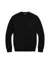 Polo Ralph Lauren Slim Fit Washable Wool V-neck Sweater Man Sweater Black Size L Merino Wool