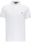 Polo Ralph Lauren Embroidered Logo Short-sleeve Polo Shirt In White