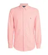 Polo Ralph Lauren Custom Fit Stretch Poplin Shirt Man Shirt Pink Size Xxl Cotton, Elastane In Pink