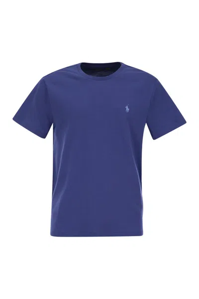 Polo Ralph Lauren Embroidered-logo T-shirt In Black