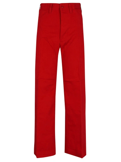 Polo Ralph Lauren Slr Pt Cropped-flat Front In Red