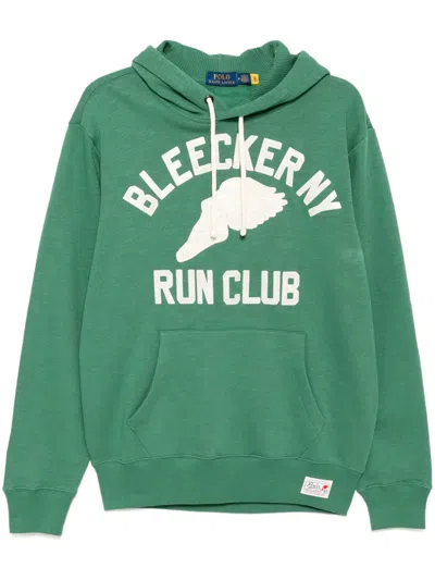 Polo Ralph Lauren Hoodie Aus Slub-fleece In Antique Green