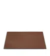 Polo Ralph Lauren Small Leather Brennan Blotter In Brown