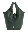 Polo Ralph Lauren Small Leather Polo Play Cross-body Bag In Green