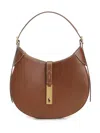 Polo Ralph Lauren Small Polo Id Leather Shoulder Bag Shoulder Bags Brown
