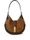 Polo Ralph Lauren Suede And Leather Shoulder Bag