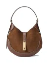 Polo Ralph Lauren Polo Id Suede Leather Small Shoulder Bag