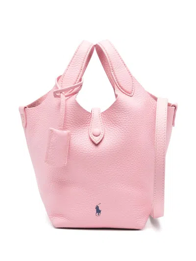 Polo Ralph Lauren Small Polo Play Tote Bag In 粉色