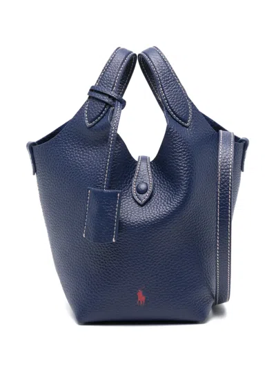 Polo Ralph Lauren Small Polo Play Tote Bag In Blue