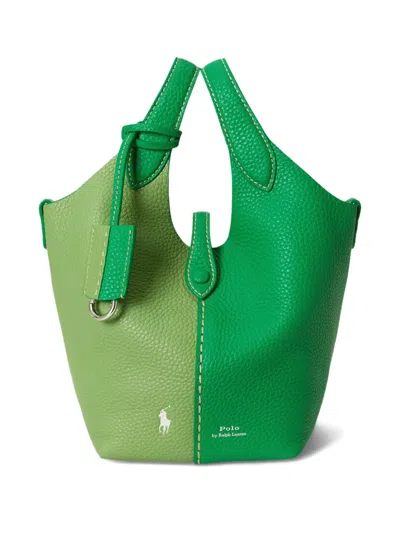 Polo Ralph Lauren Small Polo Play Tote Bag In Green