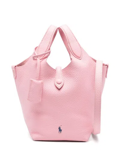 Polo Ralph Lauren Small Polo Play Tote Bag In Pink