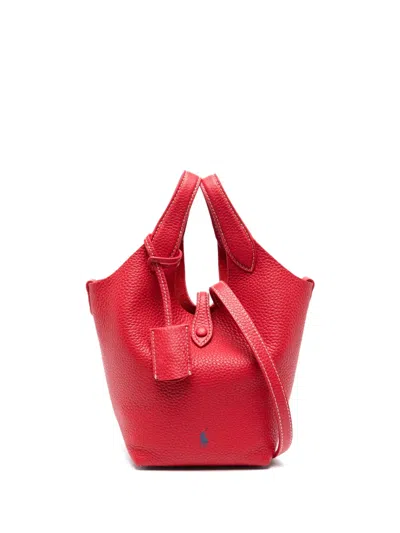 Polo Ralph Lauren Small Polo Play Tote Bag In Red