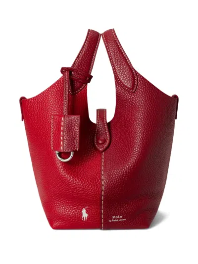 Polo Ralph Lauren Small Polo Play Tote Bag In Red