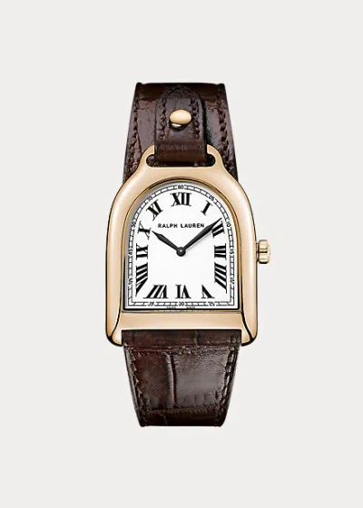 Polo Ralph Lauren Small Rose Gold In White Dial