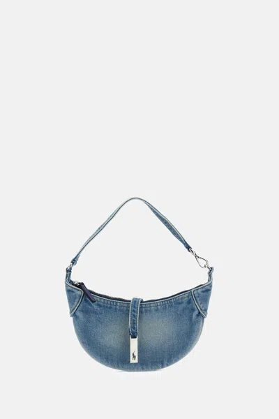Polo Ralph Lauren Small Shoulder Bag In Blue