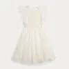 Polo Ralph Lauren Smocked Mulberry Silk Dress In Nevis
