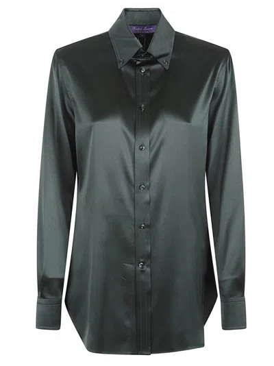 POLO RALPH LAUREN SMOOTH BLACK BUTTON-UP SHIRT