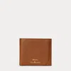 Polo Ralph Lauren Smooth Leather Billfold Wallet In Saddle