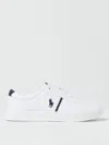 Polo Ralph Lauren Polo Pony Round-toe Sneakers In Weiss