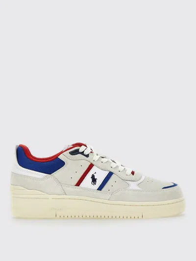 Polo Ralph Lauren Sneakers Masters Sports  In Camoscio E Mesh