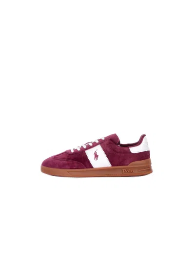 Polo Ralph Lauren Ralph Lauren Sneakers In Wine Rosso