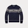 Polo Ralph Lauren Snowflake Cotton-cashmere Sweater In Blue