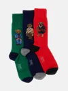 Polo Ralph Lauren Bear-motif Knee-high Socks Set In Multi