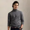 Polo Ralph Lauren Soft Cotton Turtleneck In Barclay Heather