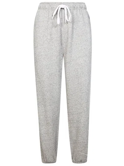 Polo Ralph Lauren Soft Heather Grey Track Pants In Gray