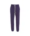 Polo Ralph Lauren Soft Knit Joggers With Adjustable Waist In Purple