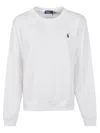 Polo Ralph Lauren White Crewneck Sweatshirt With Pony Detail On The Front In White