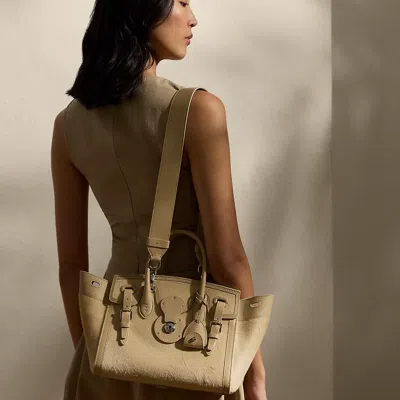 Polo Ralph Lauren Soft Ricky 27 Haircalf Bag In Icon Tan