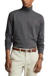 Polo Ralph Lauren Soft Touch Cotton Turtleneck In Gray