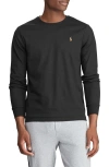 Polo Ralph Lauren Slim Fit Long Sleeve Tee In Polo Black