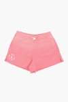 Polo Ralph Lauren Solid Color Brushed Cotton Shorts With 2 Pockets In Pink