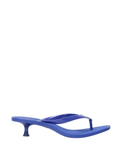 Polo Ralph Lauren Pony-motif Thong-strap Sandals In Blue
