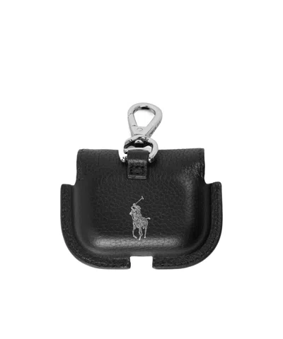 Polo Ralph Lauren Solid Color Keychain In Black