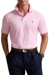 Polo Ralph Lauren Custom Slim Fit Soft Cotton Polo Shirt Man Polo Shirt Pink Size Xxl Cotton In Carmel Pink