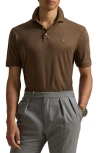 Polo Ralph Lauren Custom Slim Fit Soft Cotton Polo Shirt In Cedar Heather