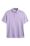 Polo Ralph Lauren Solid Cotton Jersey Polo In Purple